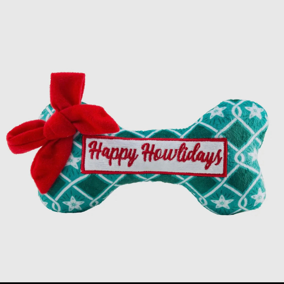 Happy Howlidays Bone Squeaker Toy