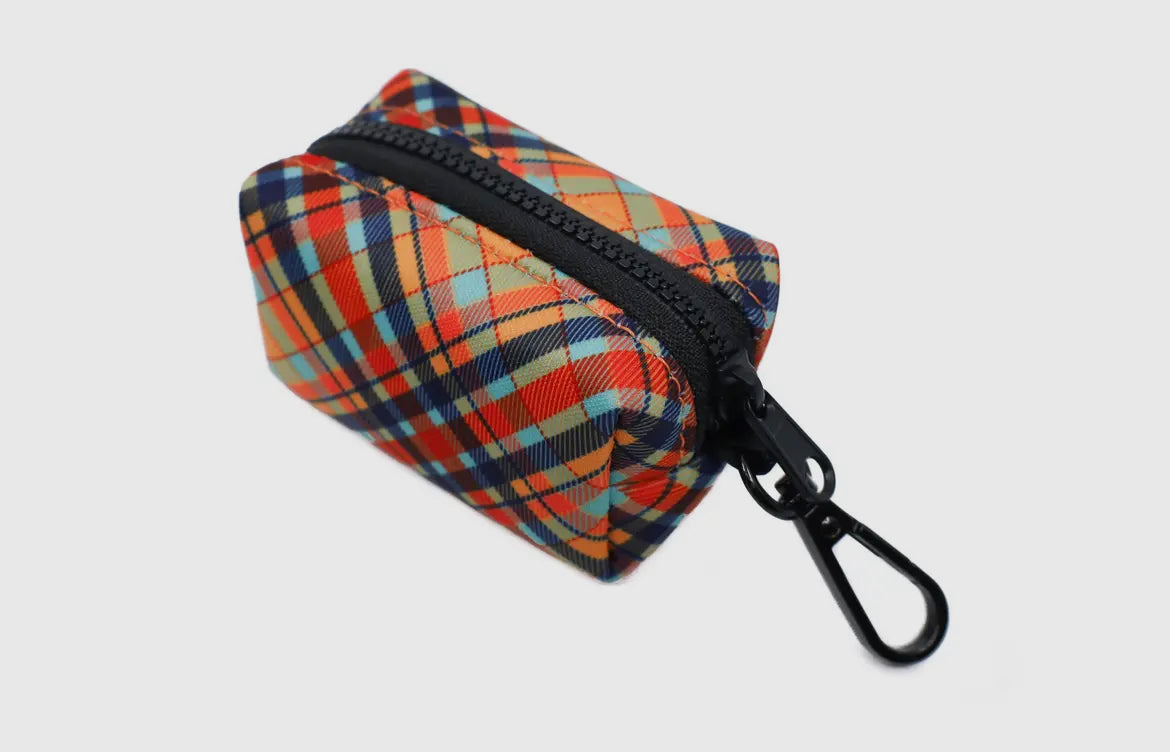 Tartan Poop Bag Holder