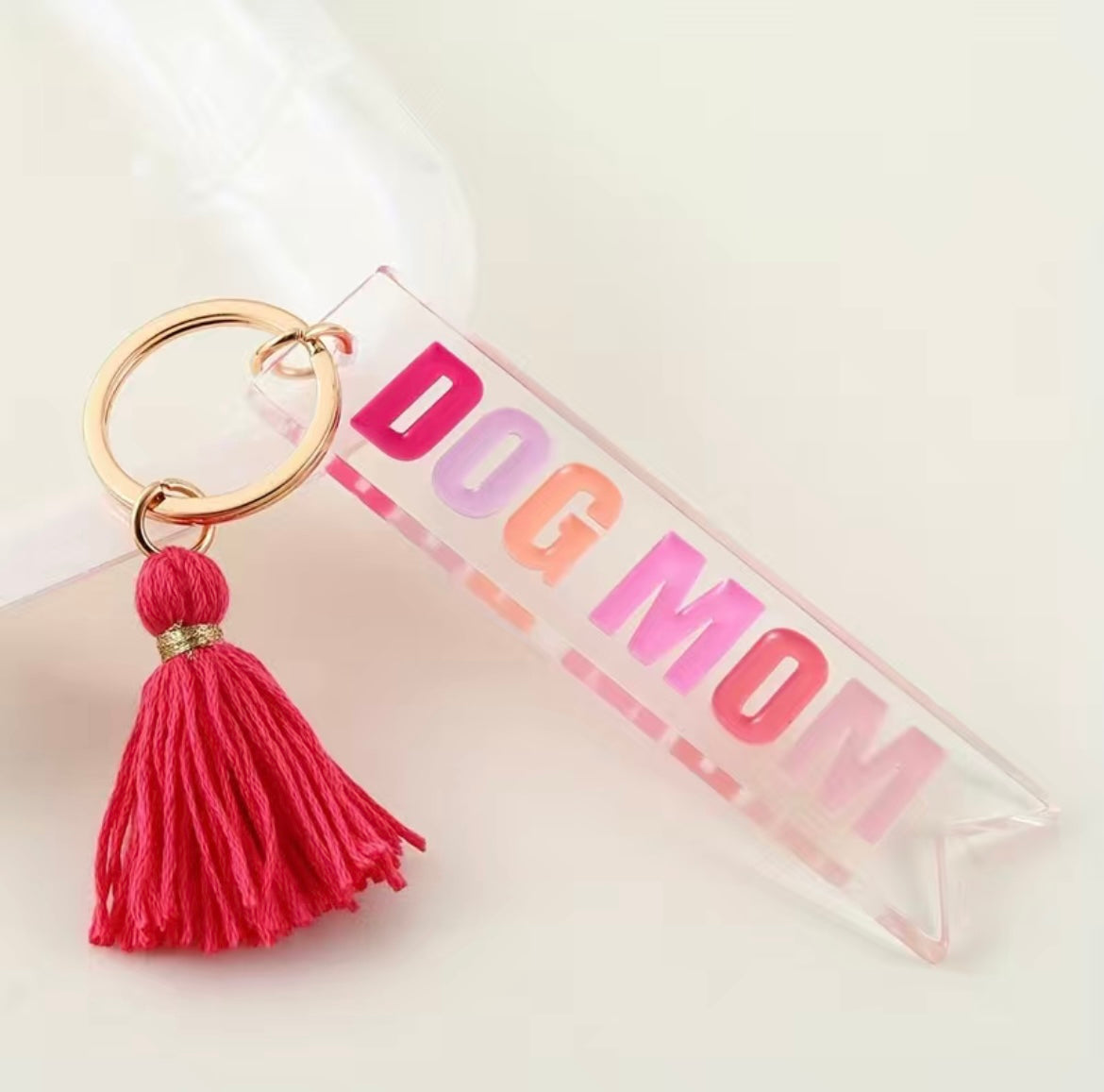 Dog Mom Keychain