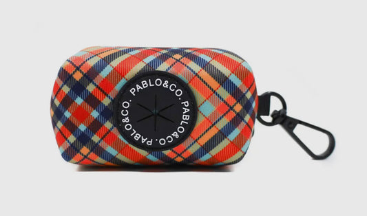 Tartan Poop Bag Holder